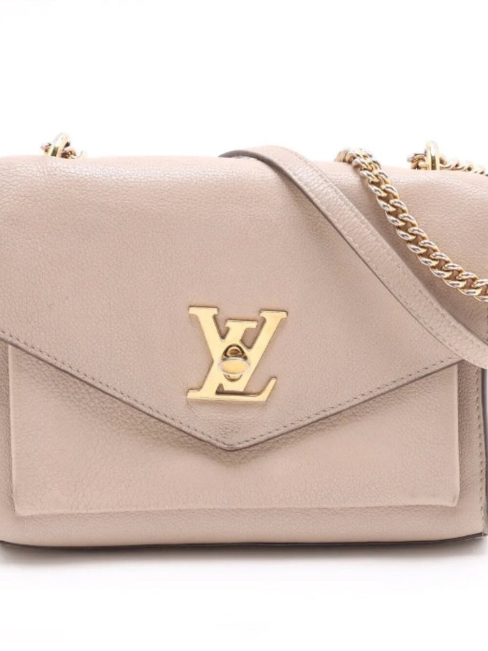 Louis Vuitton Lock Me Chain Shoulder Bag Gray